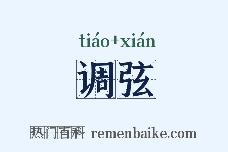 调弦是什么意思的图片